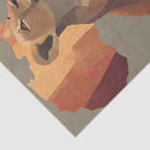 Geometric Mosaic Lioness with Stylized Africa Map  薄葉紙 (詳細)