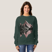 Geometric Mountain Scene – Women’s Sweatshirt スウェットシャツ (正面フル)