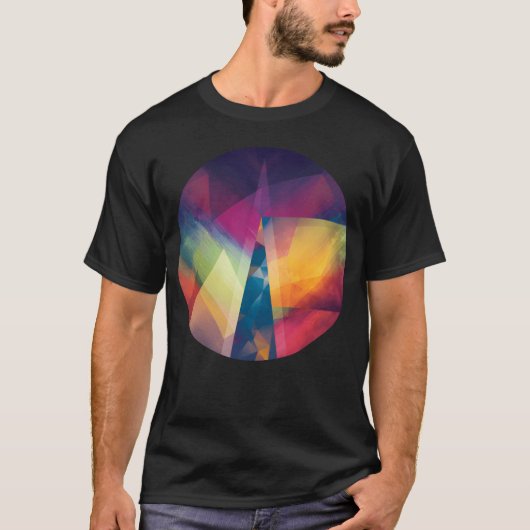 Geometric Mountains Abstract Mountain Camping Adve Tシャツ (正面)