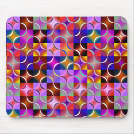 Geometric Multicolored Squares マウスパッド