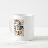 Geometric Muse – Abstract Face Mug コーヒーマグカップ (正面左)
