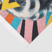 Geometric Muse – Modern Pop Art Woman Decoupage 薄葉紙 (詳細)