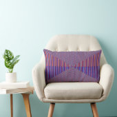 Geometric Neon Fusion – Abstract Pillow ランバークッション (椅子)