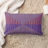 Geometric Neon Fusion – Abstract Pillow ランバークッション (ブランケット)
