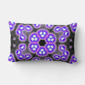 Geometric Neon Fusion – Abstract Pillow ランバークッション (裏面)