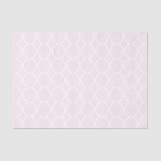 Geometric Ogee Lattice Soft Pink 薄葉紙 (正面)
