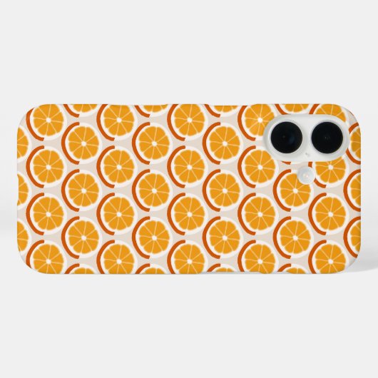 Geometric Orange Slices Warm Retro Case-Mate iPhoneケース (裏面 (横))