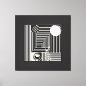 Geometric Orbit Lines キャンバスプリント (正面)