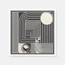 Geometric Orbit Lines スタンダードカクテルナプキン