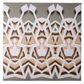 Geometric Paper-Cut Symmetry Pattern タイル (正面)