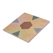 Geometric Pastel Marble Earthy タイル (側面)