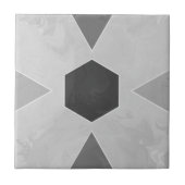 Geometric Pastel Marble Gray タイル (正面)