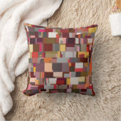 Geometric Patchwork Abstract Mosaic Pattern クッション (ブランケット)