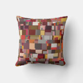 Geometric Patchwork Abstract Mosaic Pattern クッション (裏面)