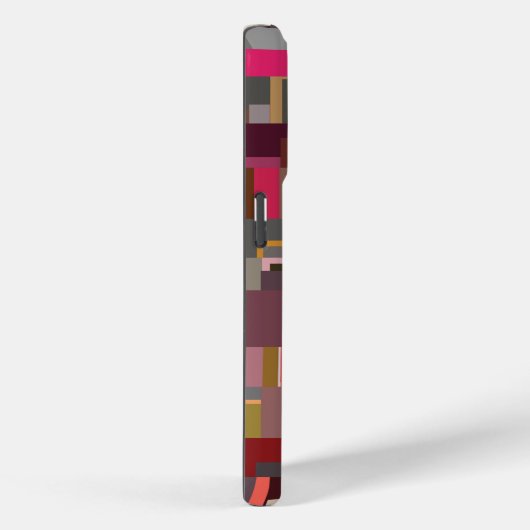 Geometric Patchwork Abstract Mosaic Pattern Case-Mate iPhoneケース (裏面 / 右)