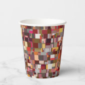 Geometric Patchwork Mosaic Pattern 紙コップ (裏面)