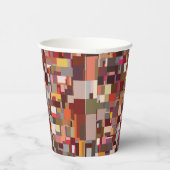 Geometric Patchwork Mosaic Pattern 紙コップ (右)