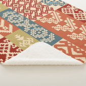 Geometric patchwork ornamental ethnic pattern シェルパブランケット (3/4)