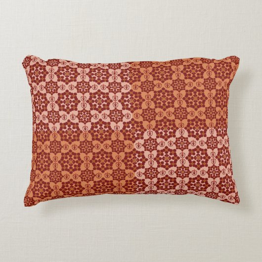 Geometric Patchwork Throw Pillow – Modern Purple C アクセントクッション (正面)