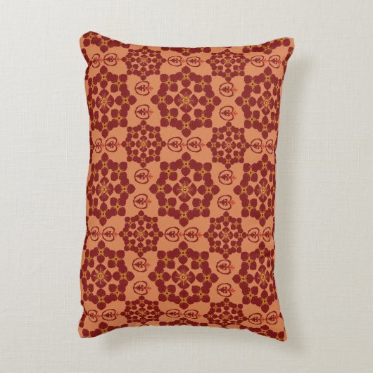 Geometric Patchwork Throw Pillow – Modern Purple C アクセントクッション (裏面(縦))