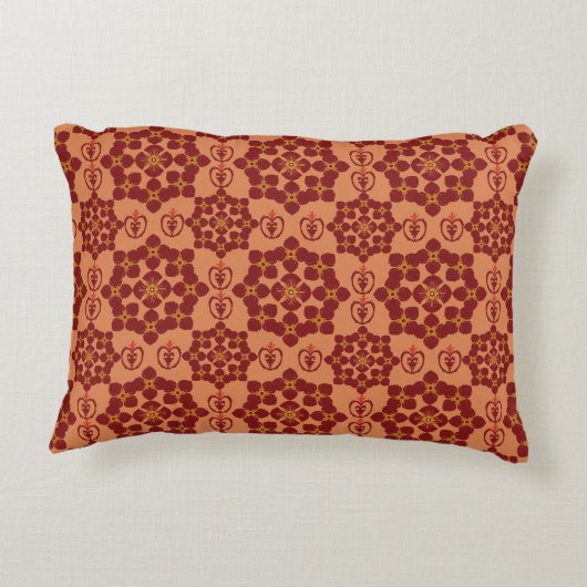 Geometric Patchwork Throw Pillow – Modern Purple C アクセントクッション (裏面)