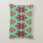 Geometric Patchwork Throw Pillow – Modern Purple C アクセントクッション (裏面(縦))