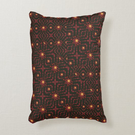 Geometric Patchwork Throw Pillow – Modern Purple C アクセントクッション (正面(垂直))