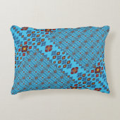 Geometric Patchwork Throw Pillow – Modern Purple C アクセントクッション (正面)