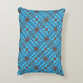 Geometric Patchwork Throw Pillow – Modern Purple C アクセントクッション (裏面(縦))