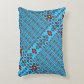 Geometric Patchwork Throw Pillow – Modern Purple C アクセントクッション (正面(垂直))