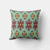 Geometric Patchwork Throw Pillow – Modern Purple C クッション (裏面)