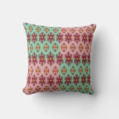Geometric Patchwork Throw Pillow – Modern Purple C クッション (正面)