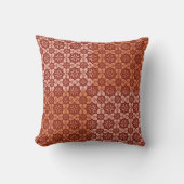 Geometric Patchwork Throw Pillow – Modern Purple C クッション (正面)