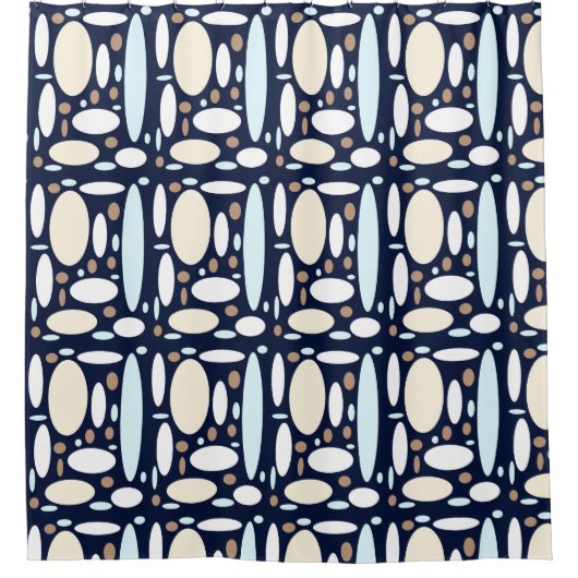 Geometric pattern シャワーカーテン (正面)