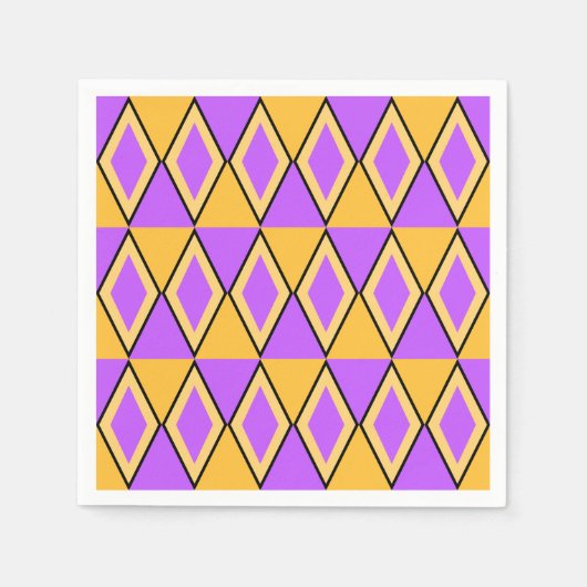 Geometric pattern スタンダードカクテルナプキン (正面)