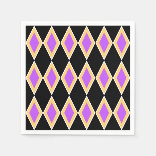 Geometric Pattern スタンダードカクテルナプキン (正面)