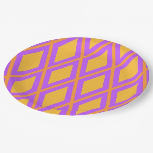 Geometric Pattern ペーパープレート (アングル)