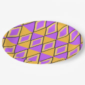 Geometric Pattern ペーパープレート (アングル)