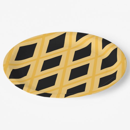 Geometric Pattern ペーパープレート (アングル)