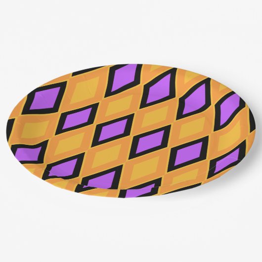 Geometric Pattern ペーパープレート (アングル)