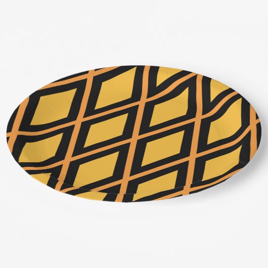 Geometric Pattern ペーパープレート (アングル)