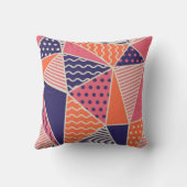 Geometric pattern. Abstract triangle background. V クッション (裏面)