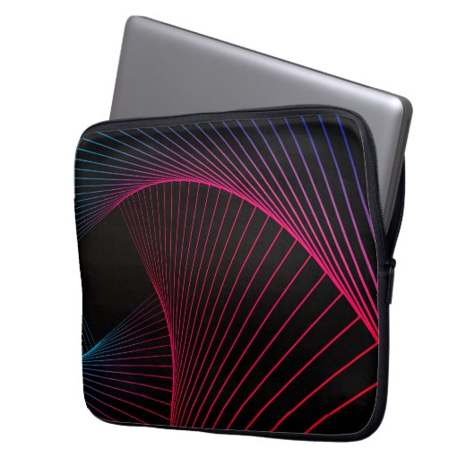Geometric Pattern Art Electronics Bag ラップトップスリーブ (正面左)