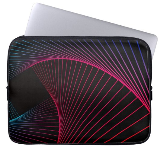 Geometric Pattern Art Electronics Bag ラップトップスリーブ (正面)