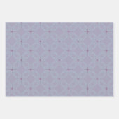 Geometric Pattern | Blue, Periwinkle and Lilac  ラッピングペーパーシート (正面3)