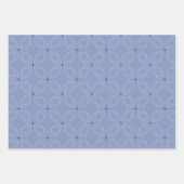 Geometric Pattern | Blue, Periwinkle and Lilac  ラッピングペーパーシート (正面2)
