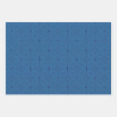 Geometric Pattern | Blue, Periwinkle and Lilac  ラッピングペーパーシート (正面)