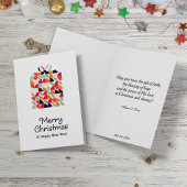 Geometric pattern Christmas greetings. シーズンカード