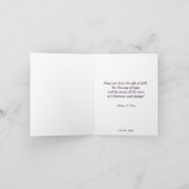 Geometric pattern Christmas greetings. シーズンカード (内部)