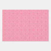 Geometric Pattern | Coral, Mauve and Blush ラッピングペーパーシート (正面3)